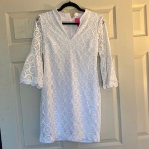 Lilly Pulitzer White Eyelet Shift Dress